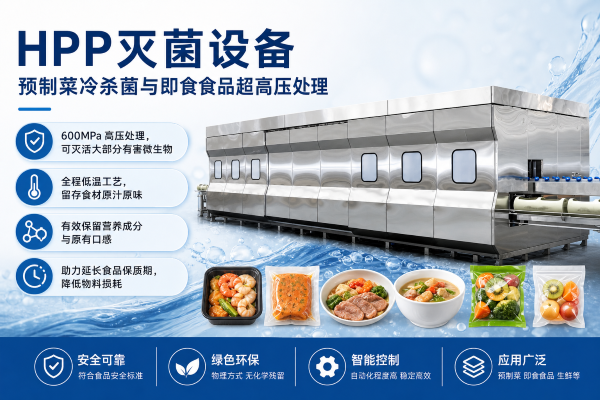 HPP 600Mpa 食品加工设备 – 卧式C